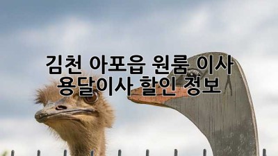 김천 아포읍 원룸 이사, 용달이사 할인 정보!